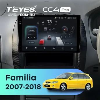 Штатная магнитола Teyes CC4 Pro 12/256 Mazda Familia (2007-2018) Правый руль