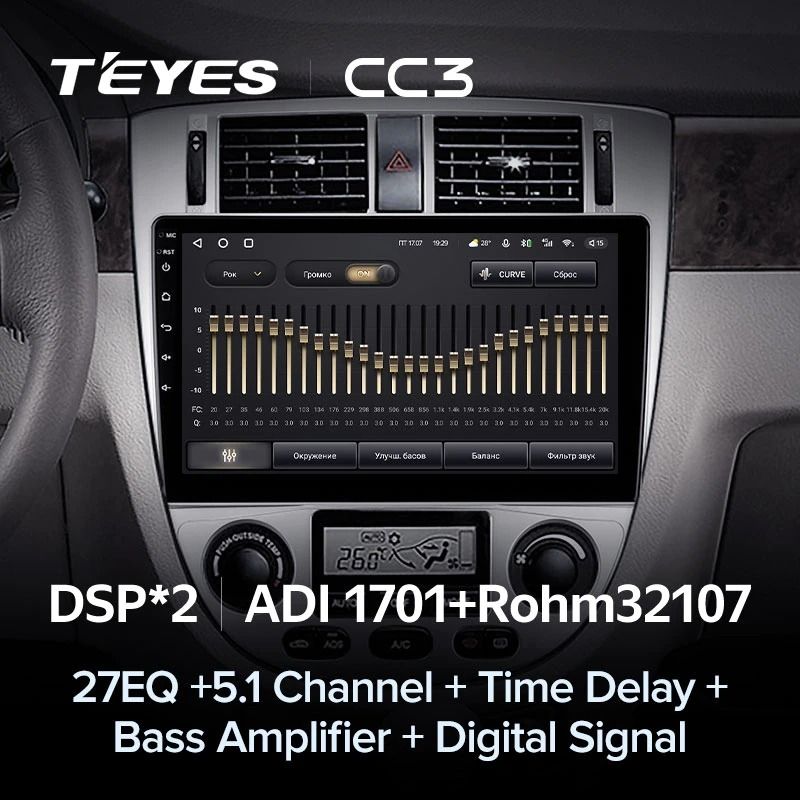 Штатная магнитола Teyes CC3 4/32 Daewoo Gentra 2 (2013-2015) F1 Тип-A