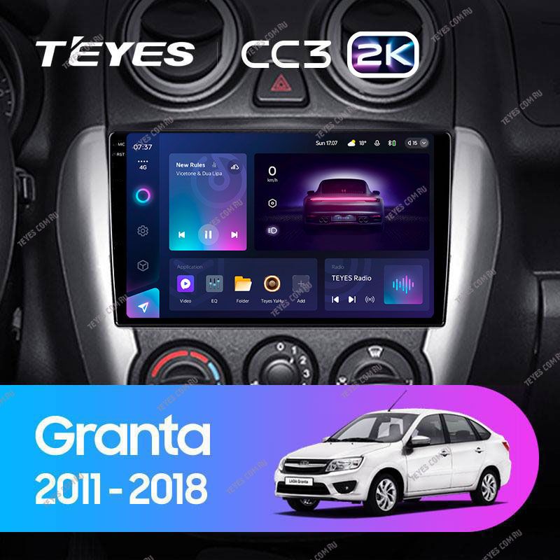 Штатная магнитола Teyes CC3 2K 6/128 Lada Granta Sport (2011-2018) Тип-B