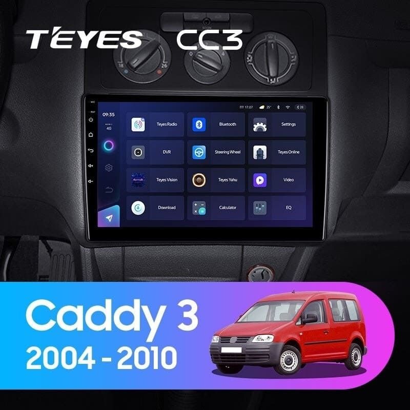 Штатная магнитола Teyes CC3 4/32 Volkswagen Caddy 2K (2004-2010) (10 inch Universal)