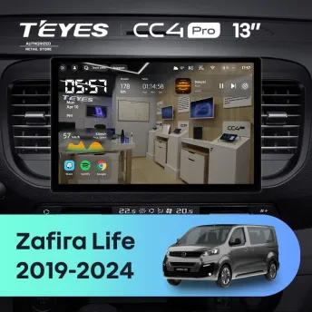 Штатная магнитола Teyes CC4 Pro 12/256 Opel Zafira Life (2019-2024) (13")