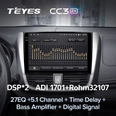 Штатная магнитола Teyes CC3 2K 360 6/128 Toyota Yaris L (2016-2019)