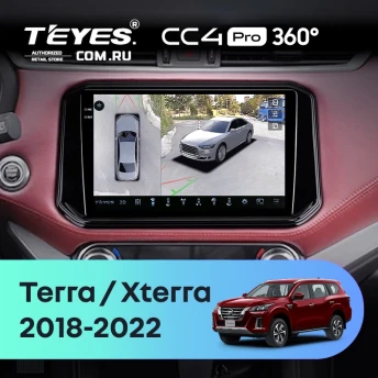 Штатная магнитола Teyes CC4 Pro 360 12/256 Nissan X-Terra (2018-2022)
