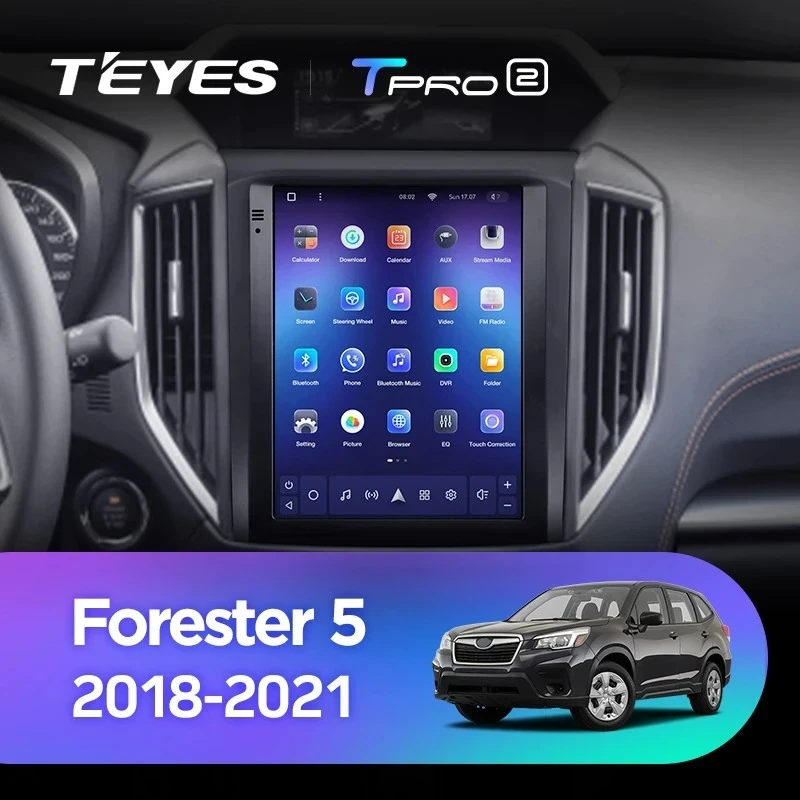 Штатная магнитола Tesla style Teyes TPRO 2 4/64 Subaru Forester 5 SK S14 (2018-2021)