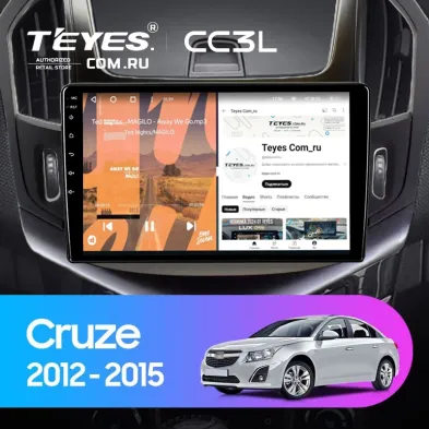 Штатная магнитола Teyes CC3L 4/32 Chevrolet Cruze J300 J308 (2012-2015) F2 (черная)