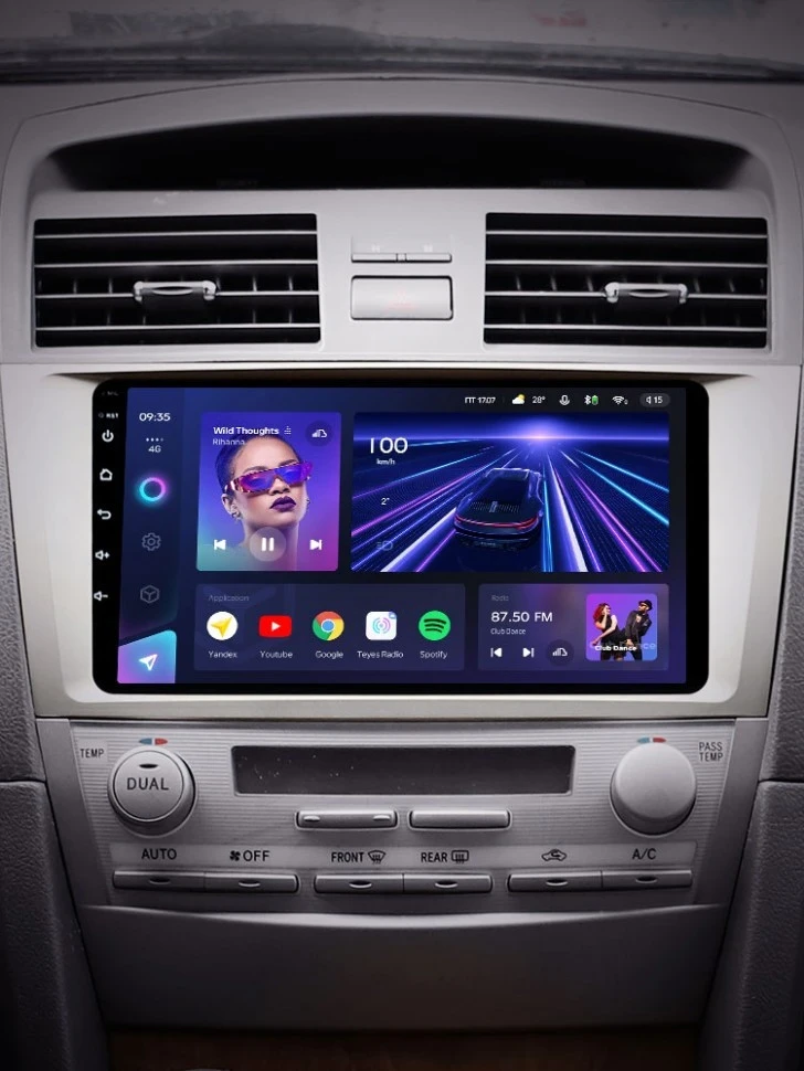 Штатная магнитола Teyes CC3 6/128 Toyota Camry 6 XV 40 (2006-2011) F1