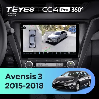 Штатная магнитола Teyes CC4 Pro 360 12/256 Toyota Avensis 3 (2015-2018) F2