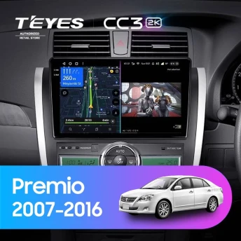 Штатная магнитола Teyes CC3 2K 4/64 Toyota Premio (T260) (2007-2016) Правый руль