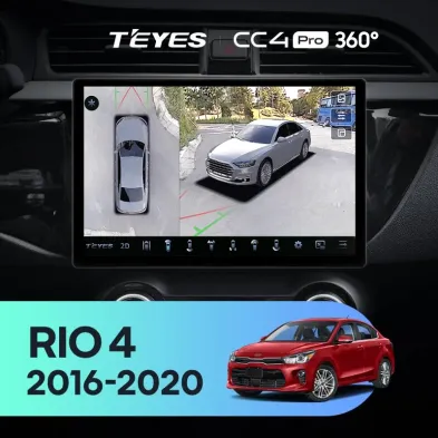 Штатная магнитола Teyes CC4 Pro 360 12/256 Kia Rio 4 (2016-2020) Тип-A (13")