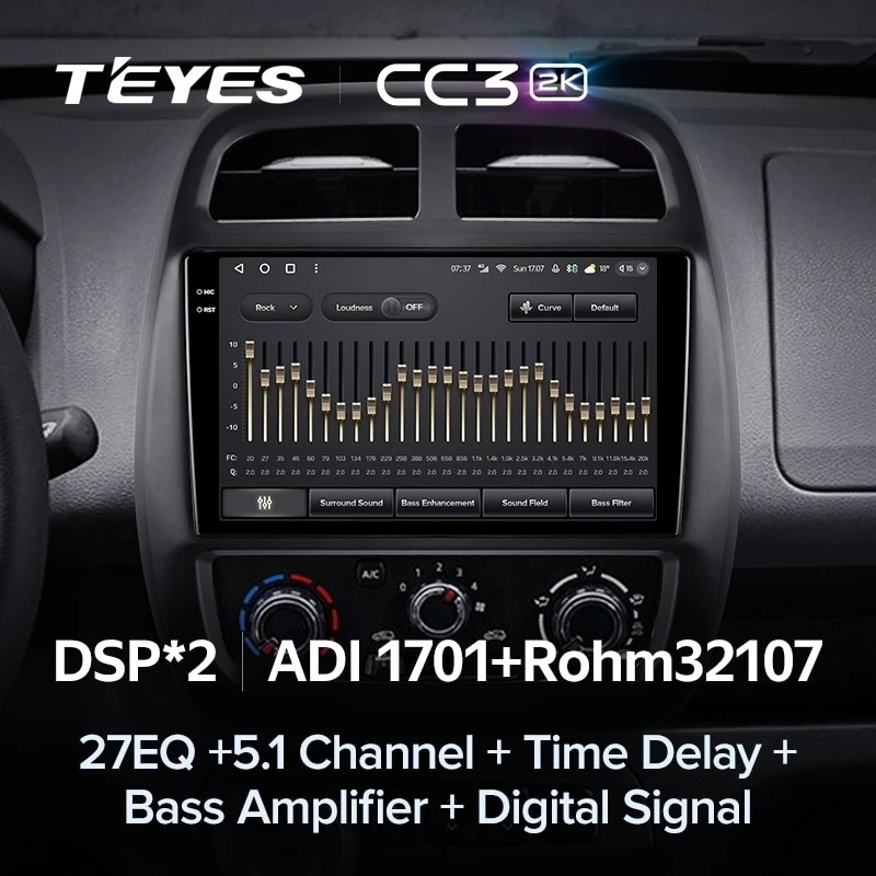Штатная магнитола Teyes CC3 2K 360 6/128 Renault KWID (2015-2019)