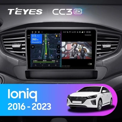 Штатная магнитола Teyes CC3 2K 4/32 Hyundai Ioniq AE (2016-2023) Тип-A