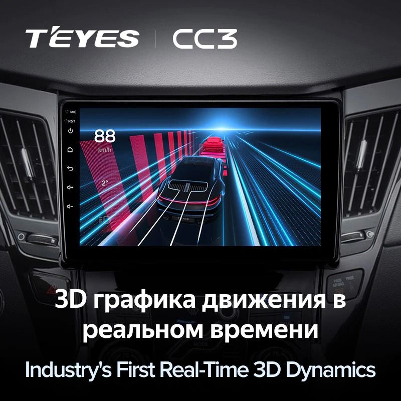 Штатная магнитола Teyes CC3 4/32 Hyundai Sonata 6 YF (2009-2014) Тип-B