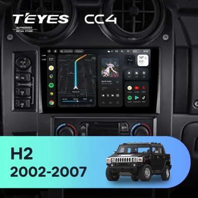Штатная магнитола Teyes CC4 8/128 Hummer H2 E85 (2002-2007)