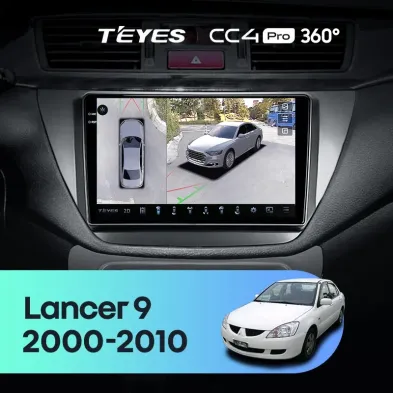 Штатная магнитола Teyes CC4 Pro 360 8/128 Mitsubishi Lancer 9 CS (2000-2010)