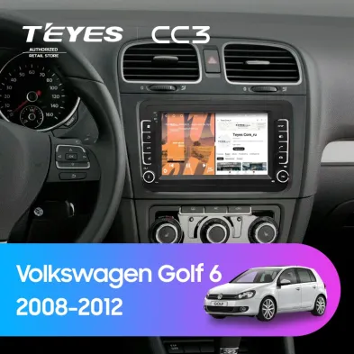 Штатная магнитола Teyes CC3 4/32 Volkswagen Golf 6 (2008-2012) (с кнопками) 7"