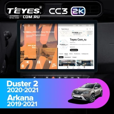 Штатная магнитола Teyes CC3 2K 360 6/128 Renault Arkana (2019-2021) F2 (13")