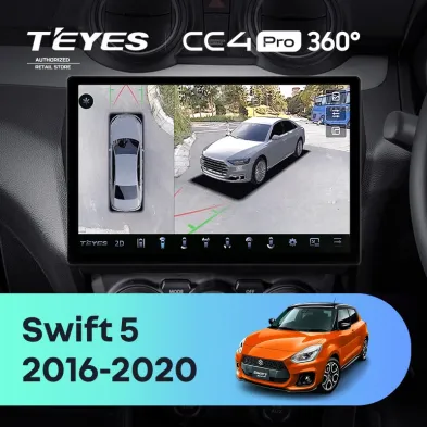 Штатная магнитола Teyes CC4 Pro 360 12/256 Suzuki Swift 5 (2016-2020) (13")