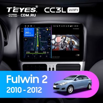 Штатная магнитола Teyes CC3L WiFi 2/32 Chery Fulwin 2 (2010-2012) F2