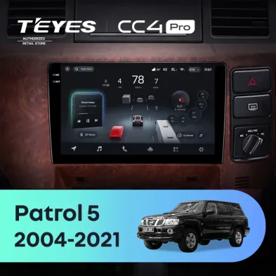 Штатная магнитола Teyes CC4 Pro 8/128 Nissan Patrol V 5 Y61 (2004-2021) F3 Правый руль