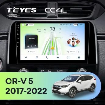 Штатная магнитола Teyes CC4L 6/64 Honda CR-V 5 RT RW (2017-2022)