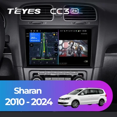 Штатная магнитола Teyes CC3 2K 4/64 Volkswagen Sharan (2010-2024)