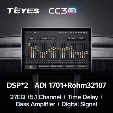 Штатная магнитола Teyes CC3 2K 4/32 Toyota Previa XR50 3 (2006-2019) Правый руль (11")