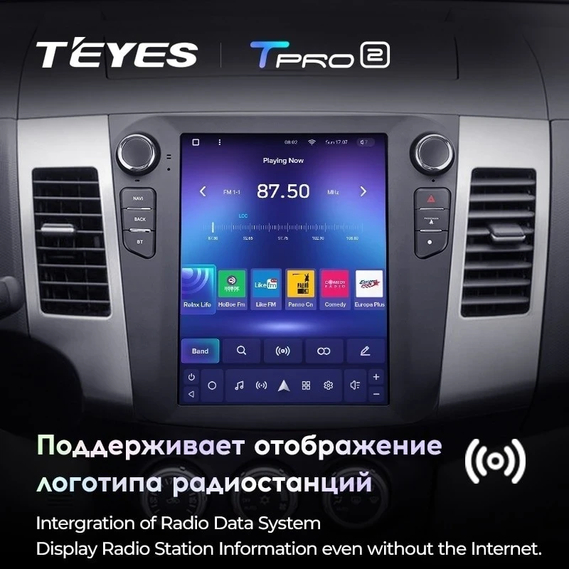 Штатная магнитола Tesla style Teyes TPRO 2 3/32 Citroen C-Crosser 1 (2007-2013) Тип-A