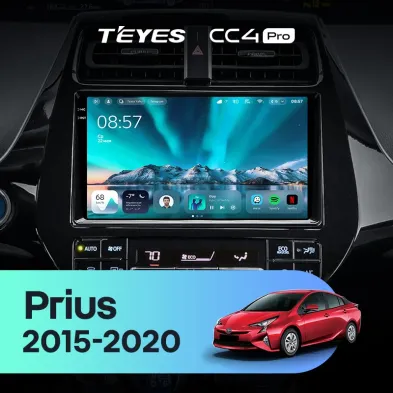 Штатная магнитола Teyes CC4 Pro 12/256 Toyota Prius XW50 (2015-2020)