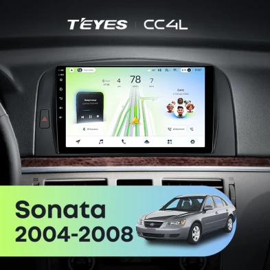 Штатная магнитола Teyes CC4L 6/64 Hyundai Sonata NF (2004-2008)