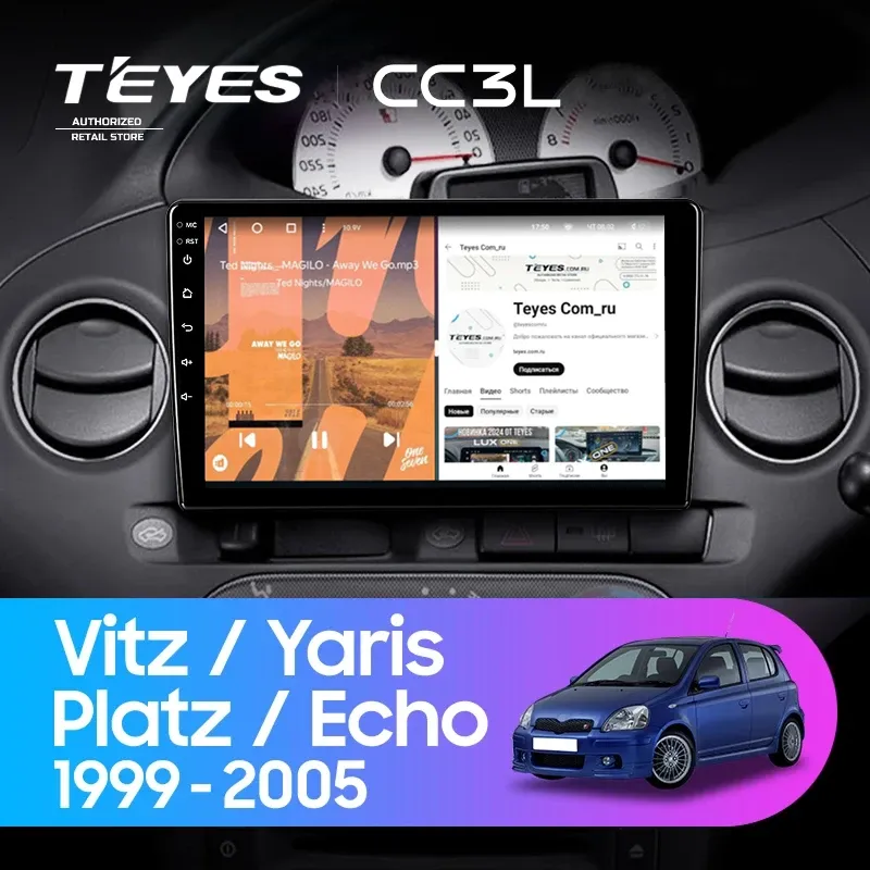 Штатная магнитола Teyes CC3L 4/64 Toyota Yaris (1999-2005) F2