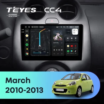 Штатная магнитола Teyes CC4 6/64 Nissan March K13 (2010-2013)