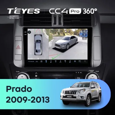 Штатная магнитола Teyes CC4 Pro 360 12/256 Toyota Land Cruiser Prado 150 (2009-2013) F1 Тип-B