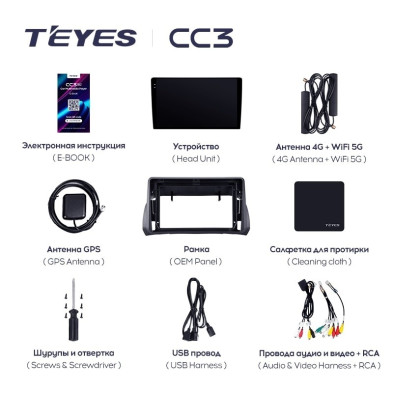 Штатная магнитола Teyes CC3 4/32 Fiat Argo (2019-2022)