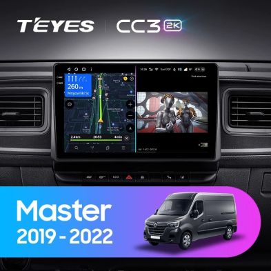 Штатная магнитола Teyes CC3 2K 360 6/128 Renault Master (2019-2022)