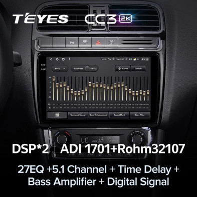 Штатная магнитола Teyes CC3 2K 6/128 Volkswagen Polo 5 (2008-2020)