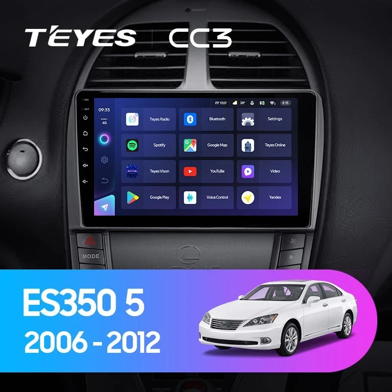 Штатная магнитола Teyes CC3 4/32 Lexus ES350 5 XV40 (2006-2012) Тип-AB