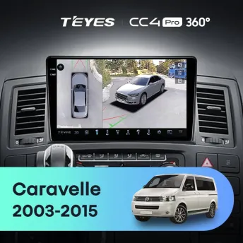 Штатная магнитола Teyes CC4 Pro 360 8/128 Volkswagen Caravelle (2003-2015)