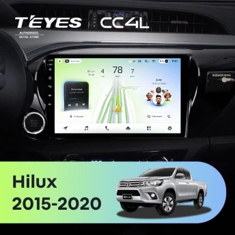 Штатная магнитола Teyes CC4L 6/64 Toyota Hilux Pick Up (2015-2020)