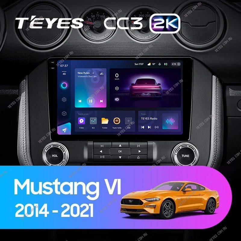 Штатная магнитола Teyes CC3 2K 4/32 Ford Mustang VI S550 (2014-2023) F2