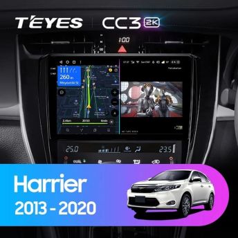 Штатная магнитола Teyes CC3 2K 360 6/128 Toyota Harrier XU60 (2013-2020) F2