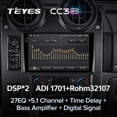 Штатная магнитола Teyes CC3 2K 4/32 Hummer H2 E85 (2002-2007)
