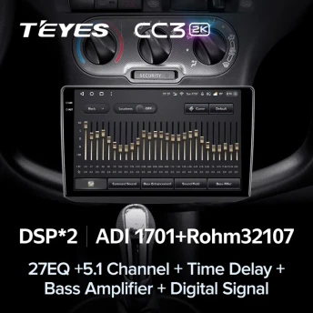 Штатная магнитола Teyes CC3 2K 360 6/128 Toyota Platz (1999-2005) F1