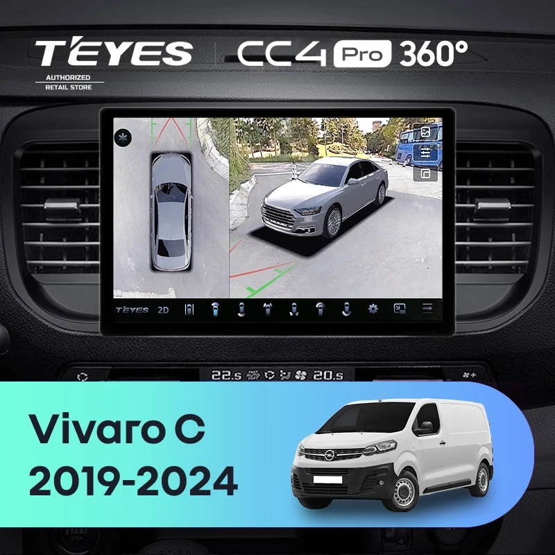 Штатная магнитола Teyes CC4 Pro 360 12/256 Opel Vivaro C (2019-2024) (11")