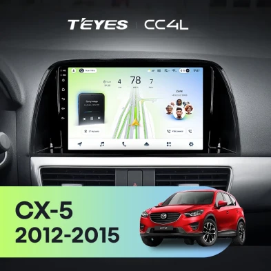 Штатная магнитола Teyes CC4L 6/64 Mazda CX-5 (2012-2015) Тип-A (10")