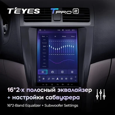 Штатная магнитола Tesla style Teyes TPRO 2 4/64 Honda Accord 7 CM UC CL (2002-2008)