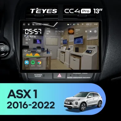 Штатная магнитола Teyes CC4 Pro 12/256 Mitsubishi ASX (2016-2022) Тип-B (13")