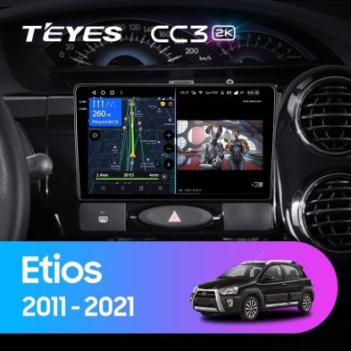Штатная магнитола Teyes CC3 2K 4/64 Toyota Etios (2011-2021)
