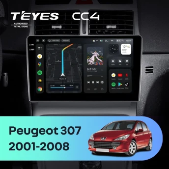 Штатная магнитола Teyes CC4 6/64 Peugeot 307 1 (2001-2008)
