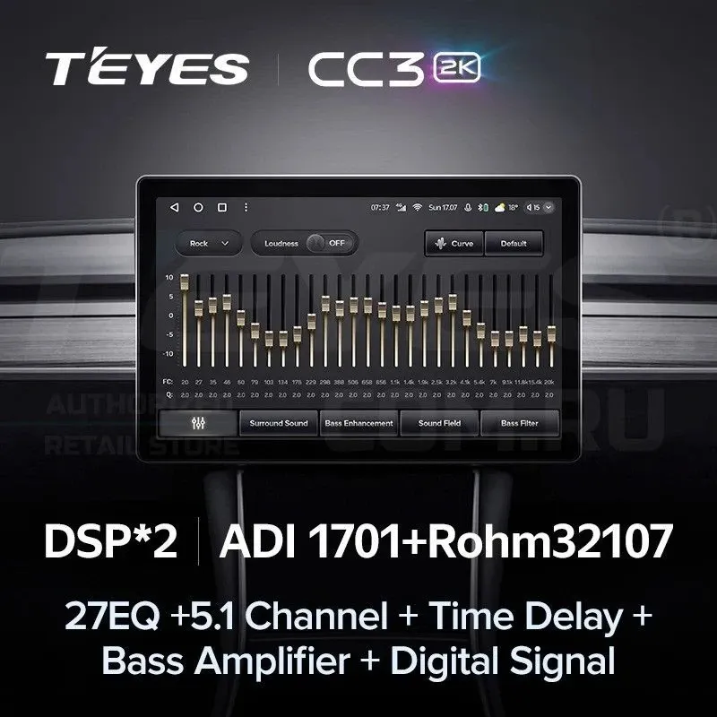 Штатная магнитола Teyes CC3 2K 4/32 Mitsubishi L200 5 (2018-2020) F1 (11")