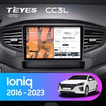 Штатная магнитола Teyes CC3L 4/64 Hyundai Ioniq AE (2016-2023) Тип-B